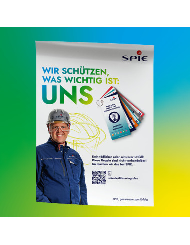 Poster DIN A1 „Regeln für Arbeits- und Gesundheitsschutz“