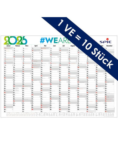 Jahreskalender SPIE 2026 ( 10 Stk.)
