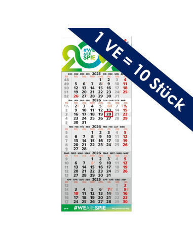 5-Monatskalender SPIE 2026 ( 10 Stk.)